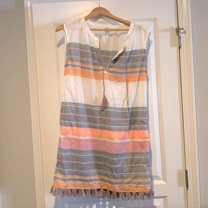 Loft beach tassel sheer coverup boho